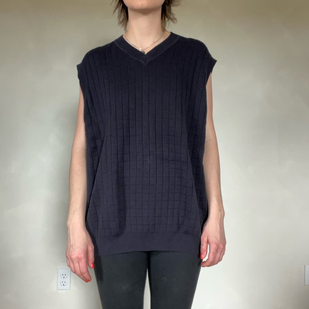 Roundtree & Yorke Black Knit Vest